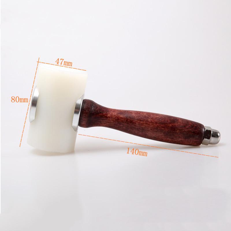 Leather Carving Cowhide Punch Leather Punch Hammer Durable DIY Leathercraft Carving Hammer