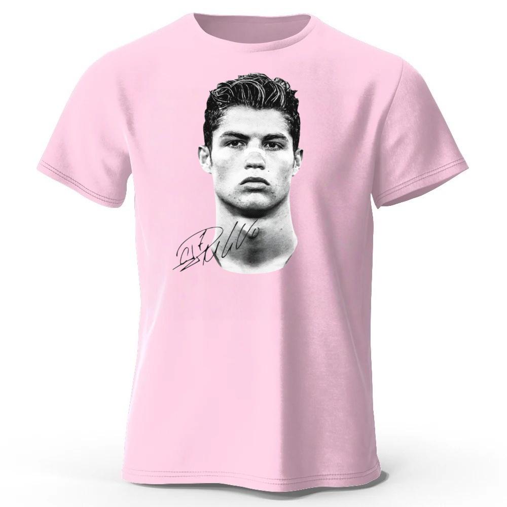 Latest Ronaldo Commemorative Limited Edition Cotton Short Sleeve Summer Mens Comfortable Loose Large Running Fitness Tshirt