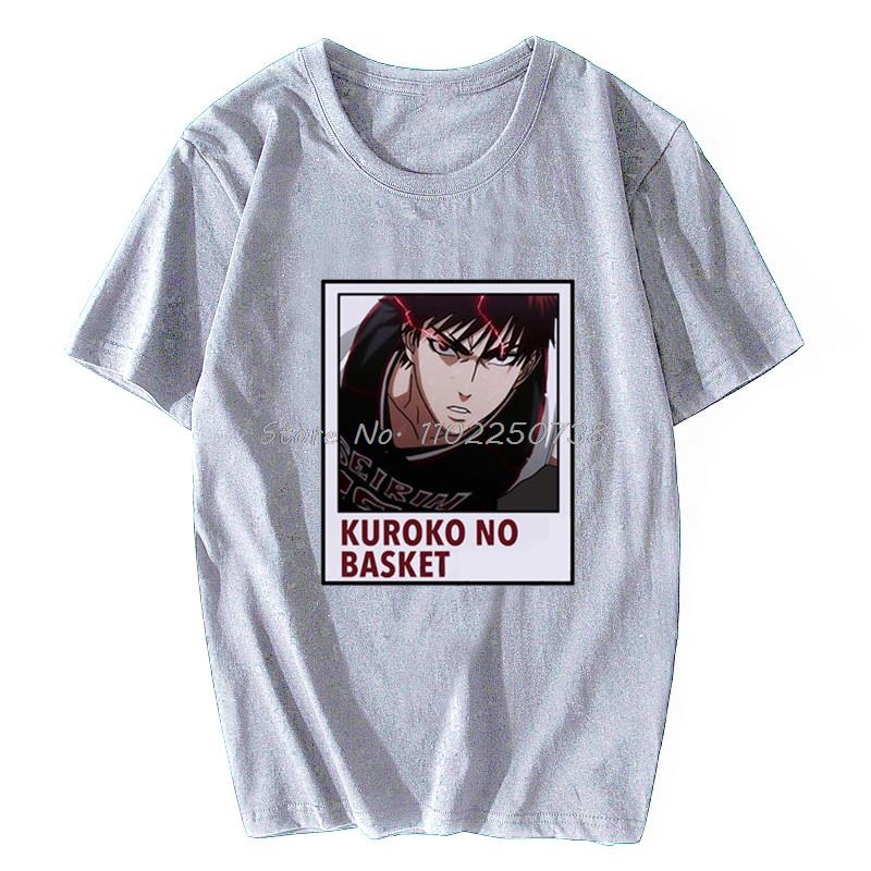 Japan  Anime Kuroko No Basket Funny Print T Shirt Men Harajuku Manga Summer Tops Causal Basketball Cartoon Tee Anime Shirt