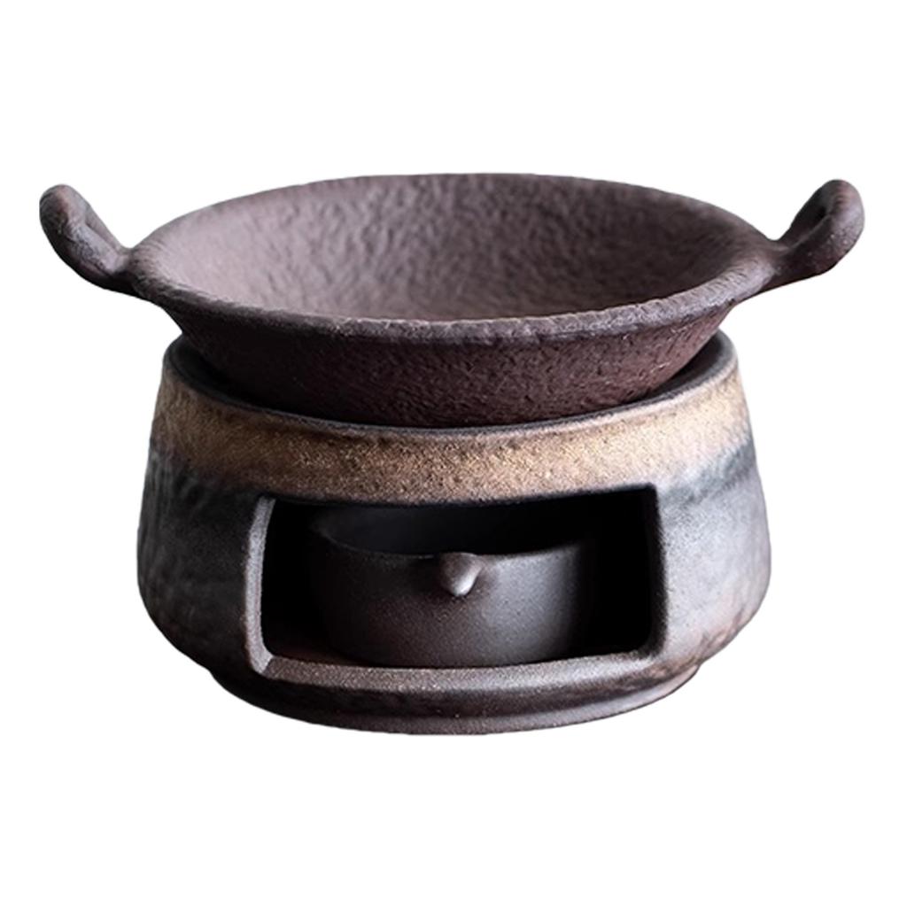 Fogão de Chá Cerâmico Resistente ao Calor Aquecedor com Suporte para Velas de Chá Para Difusão de Óleo Essencial E Aquecimento de Bule Decorações para Casa