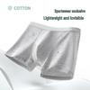 Montagut Men's Cotton Boxer Briefs 4-Pack with Antibacterial Silk Crotch
