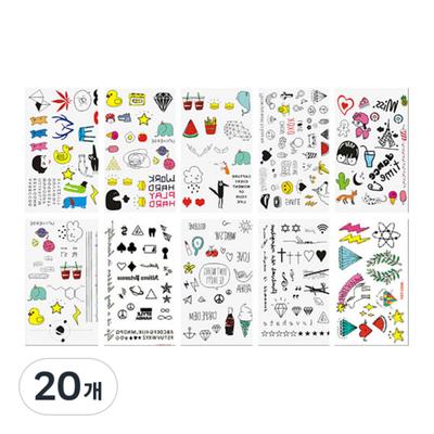 Children's Tattoo Stickers Small Size, Random Delivery, 20 Pieces
