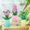Adults Mini Flower Bouquet Particles Building Blocks for Children Girls 6 To 14 Years Old Assembly Bricks Constructor Set Gifts
