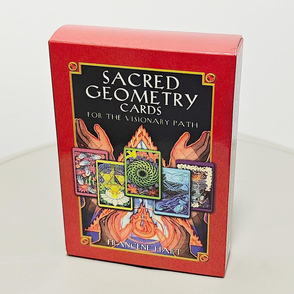 Sacred Geometry Cards for The Visionary Path 10.4*7.3cm 64 Pcs Oracle Cards Integrating Math, Science, and Spirituality