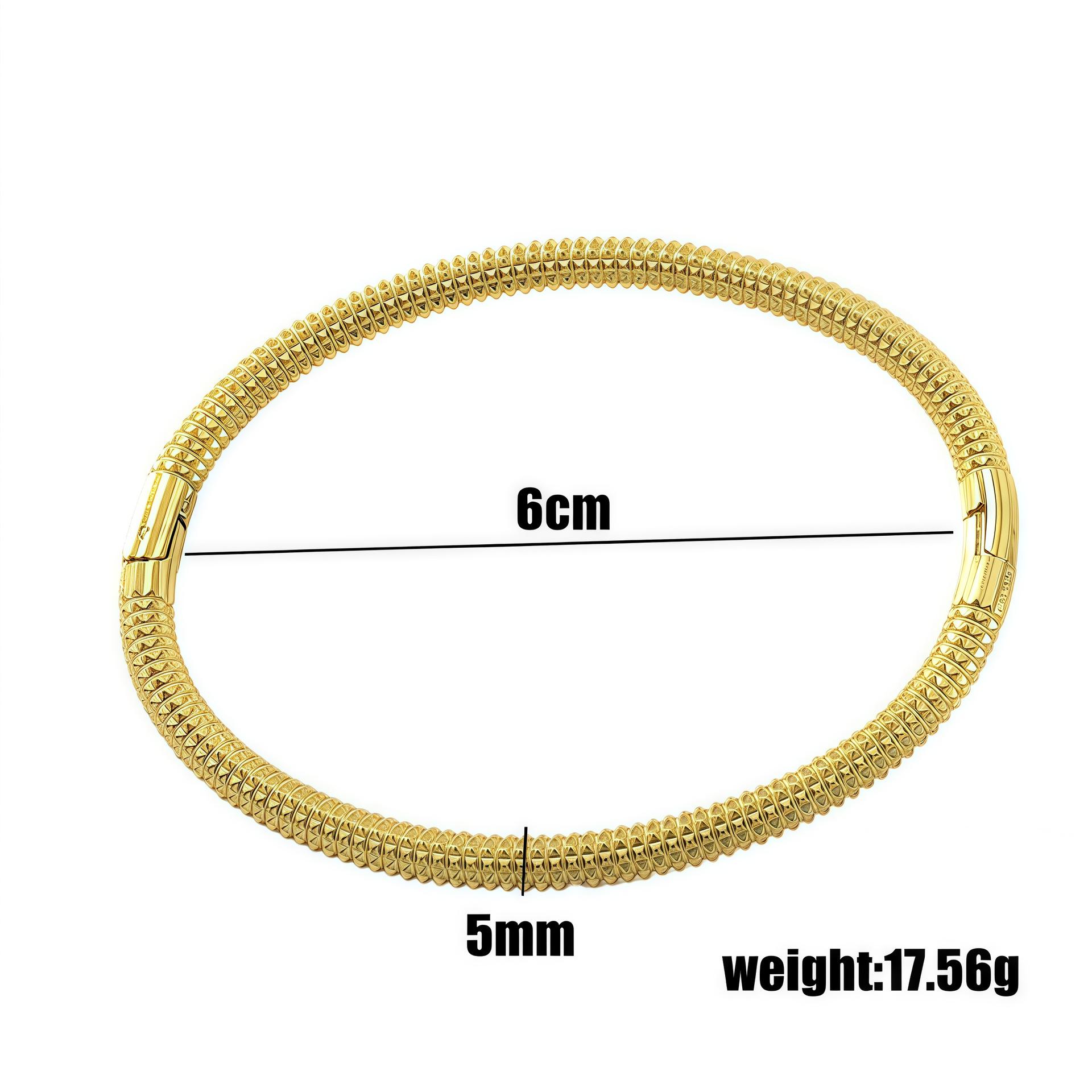 Универсальный многослойный модный браслет из нержавеющей стали - на резьбе, не выцветает серебряный
