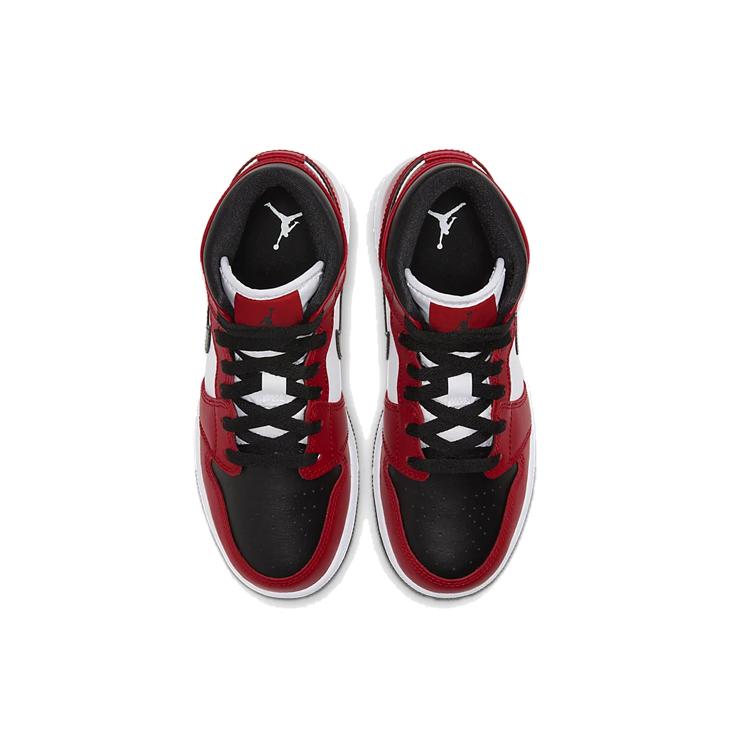 Jordan Dziecięce sneakersy Air Jordan 1 Mid "Chicago Black Toe" 554725-069