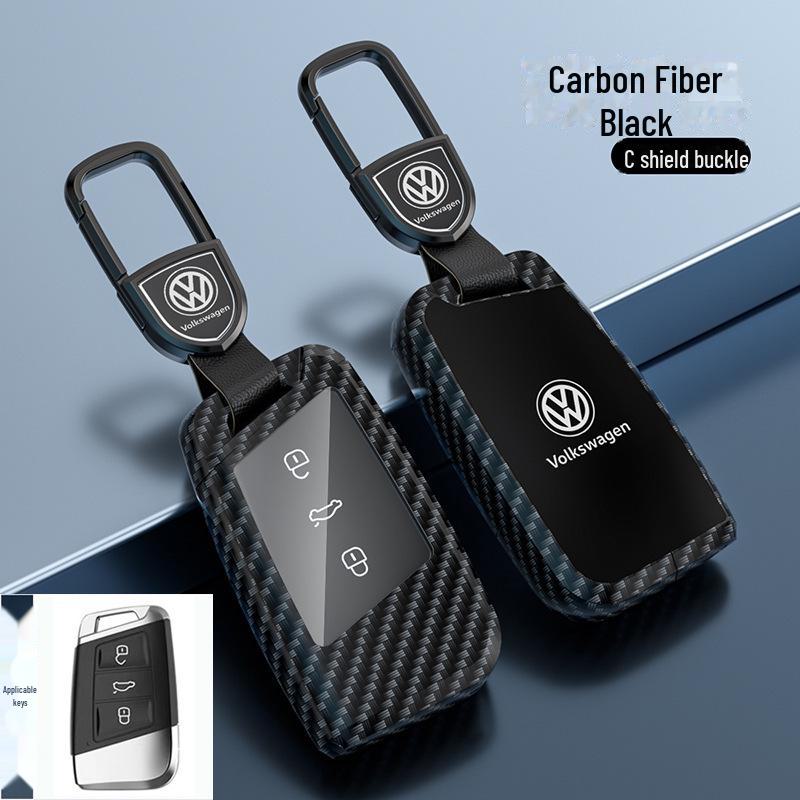 Kryt klíče Volkswagen Lavida pro 24 modelů - Sagitar, Tanyue, Tiguan, Bora a další - Skořepina s přezkou na tašku do auta - Chraňte své klíče stylově.