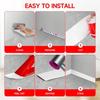 1pc 1m/2mx8cm Flexible Baseboard Made Of Soft PVC Kickboard Line, Floor Skirting Line, Waterproof Self-adhesive Vinyl Wall