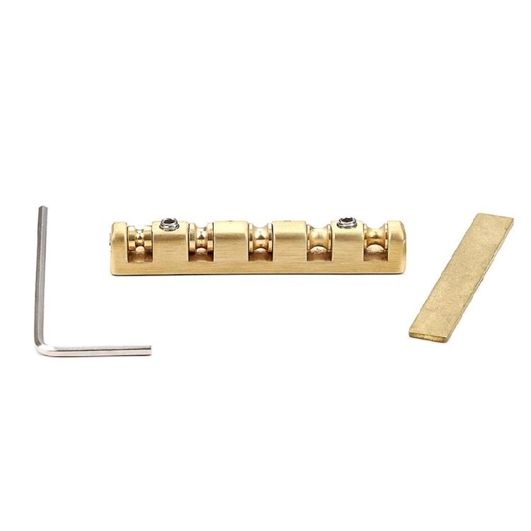 5 String Basses Nut Adjustable Brass Roller Nut for Electric Acoustics Basses