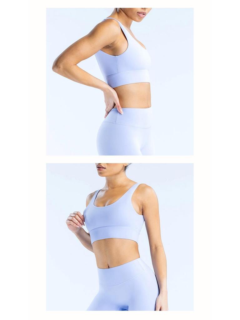 Dfyne Serie U-Ausschnitt Sport-BH mit V-Rücken-Design und herausnehmbaren Brustpolstern