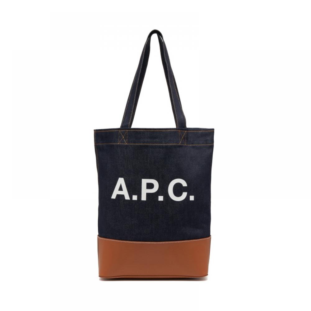 Apc Axelle Denim Tote Bag M61444 Caf Caramel