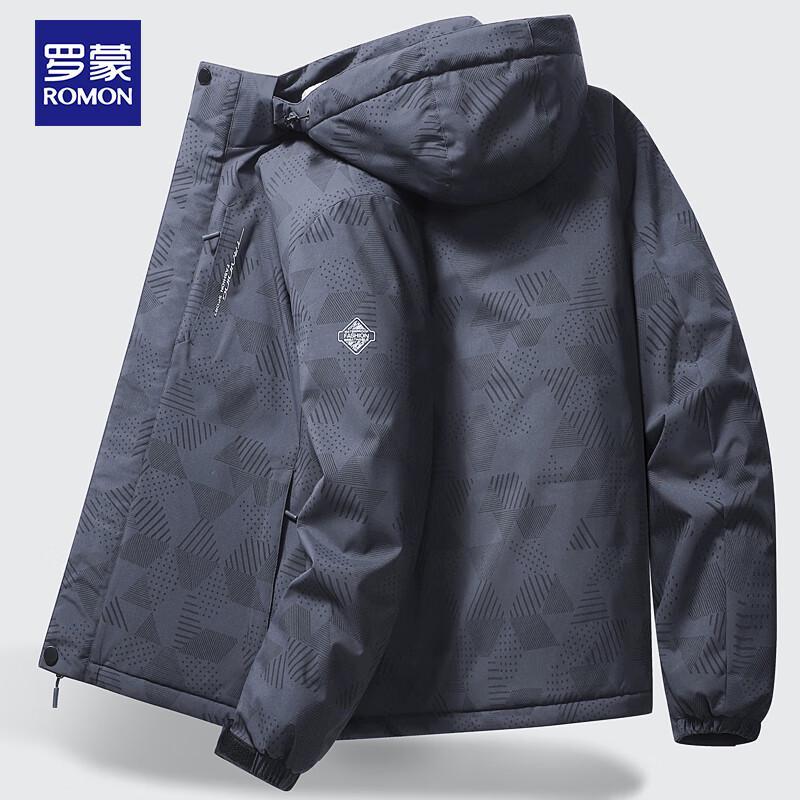 ROMON Men's Warm Fleece-Lined Winter Jacket