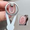 Nail Art Cat'S Eye Magnet Tool Hollow Ring-Shaped Glass Bead Cat Eye Magnetic Nail Art Effect Magnetic Gel Polish Manicure Tools