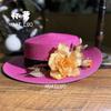 New hand-woven flower vacation beach summer hat sun hat seaside sun protection sun hat