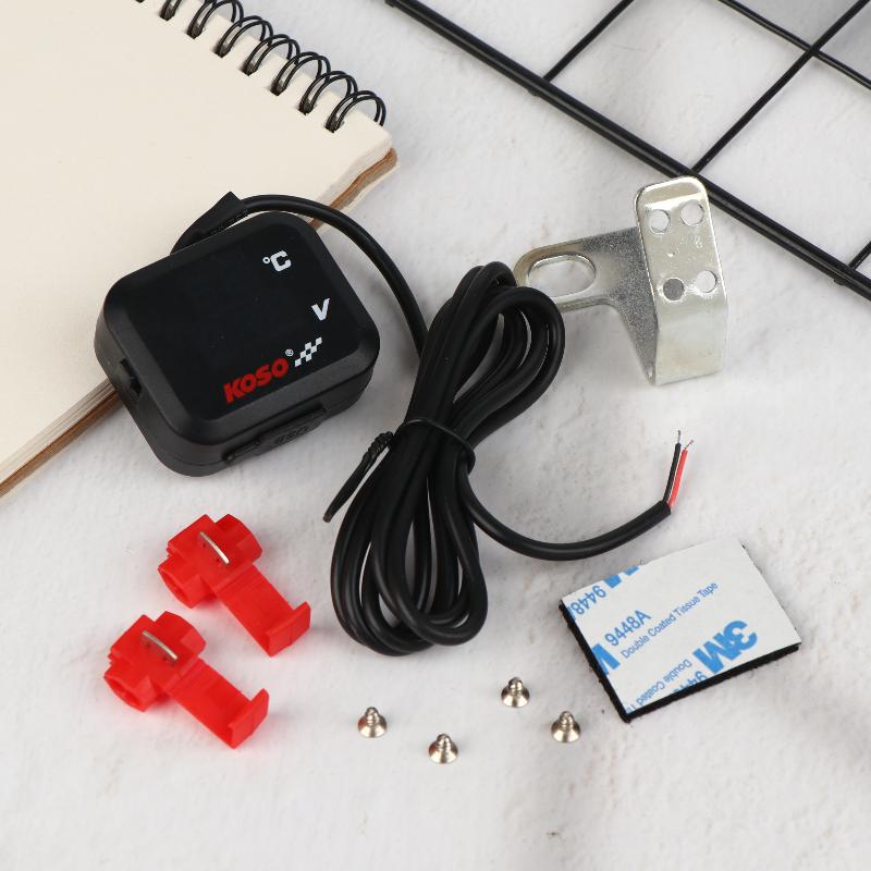 

3In1 Motorcycle Usb Quick Charger With Thermometer And Voltmeter Waterproof Usb Sockets Car Charger Socket For Boat Motorcycle 1PC