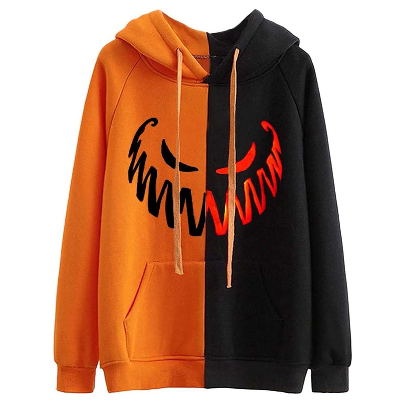 

Женские забавные толстовки с капюшоном и длинными рукавами на Хэллоуин, повседневные топы