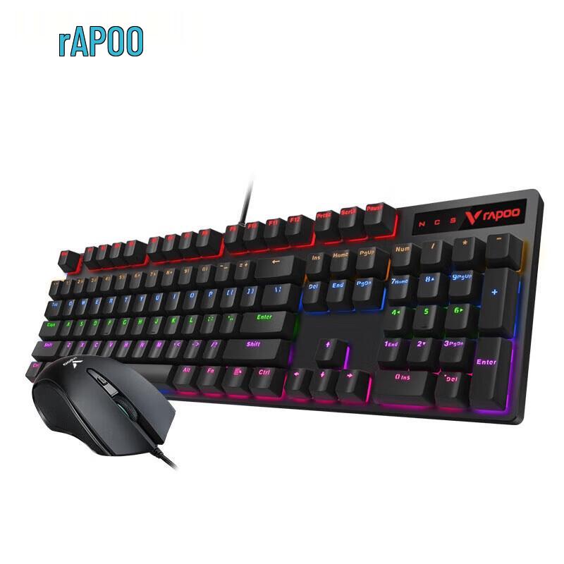 

Rapoo V500PRO Wired Mechanical Gaming Keyboard and Mouse Combo