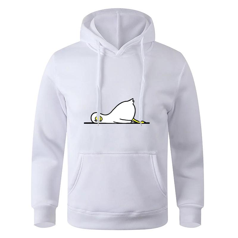 Men's Multi - Color Printed Pocket Sports Fitness Fashionable Casual Pullover Sweatshirt Hoodie