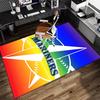Mariners Team Logo  Carpet, Kitchen Rugs, Yoga Mat, Non-Slip Mats, Rug for Bathroom, Living Room Bedroom, Camping Rugs Christmas Gift