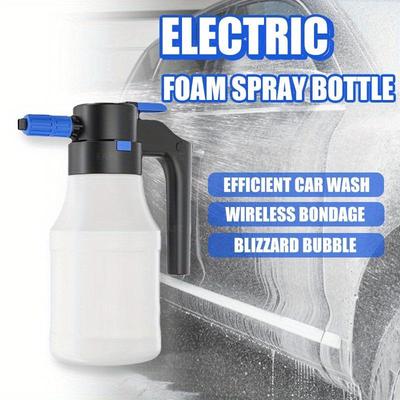 1.5L Electric Car Foam Sprayer, Car Wash Hand-held Foam Watering Can Air Pressure Sprayer, For Car Wash Foam Gun Car Washing RV Washing