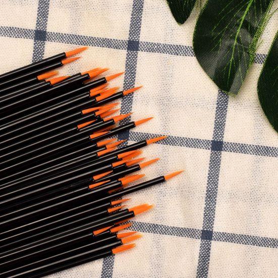 50Pcs/Set Eyeliner Brush Disposable Nail Art Painting PP Professional Make Up Brush Liner for Beauty