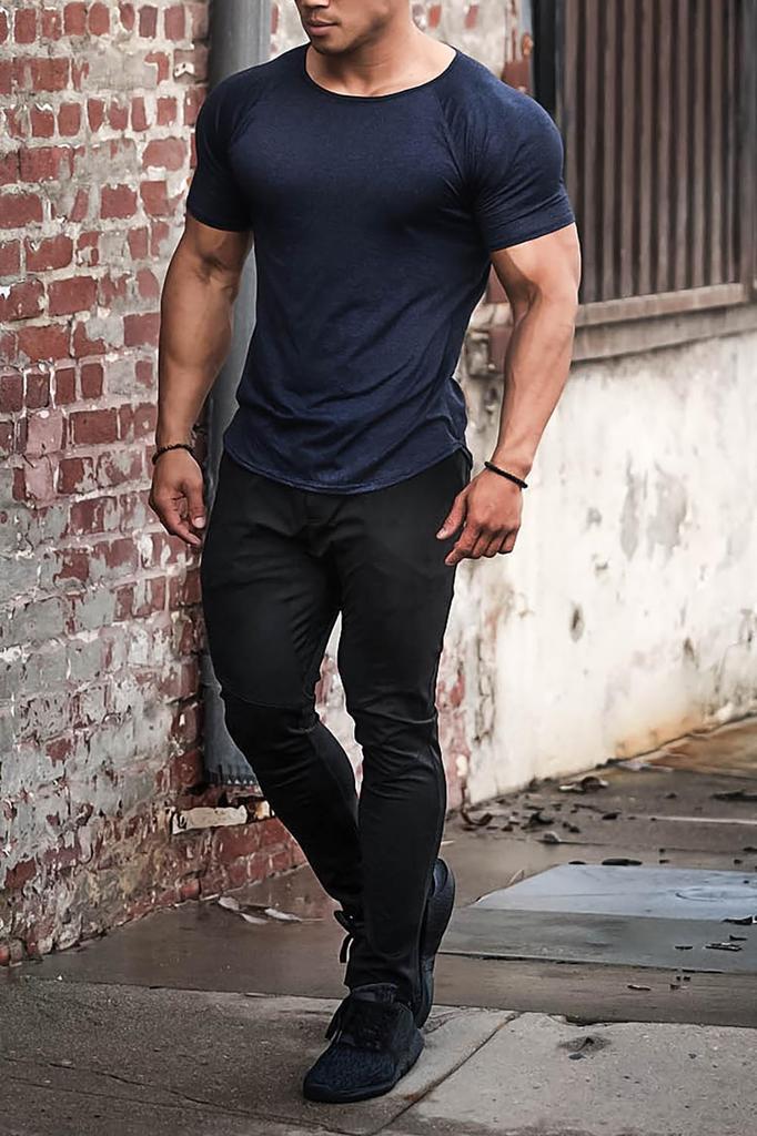 BROKIG Zip Jogger Pants with Double Slim and Perfect for Gym Wear Men's Pockets, Fit, Breathable, Stretch, (Size M, Black)