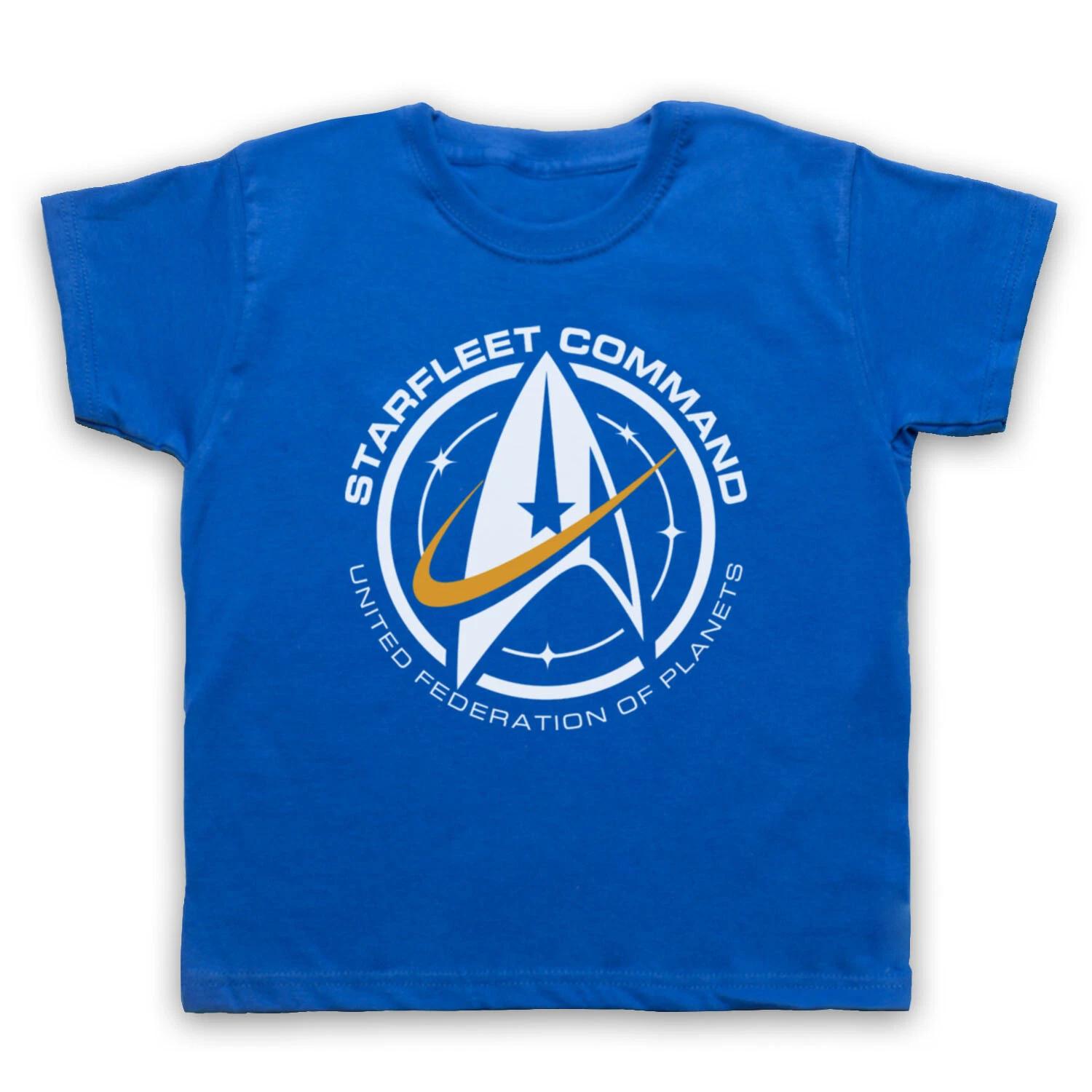 STAR STARFLEET COMMAND UNITED FEDERATION PLANETS TREKKIE KIDS CHILDS T-shirt 100