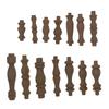European-Style Solid Wood Decorative Railing and Cabinet Pillar, Small Gourd Design
