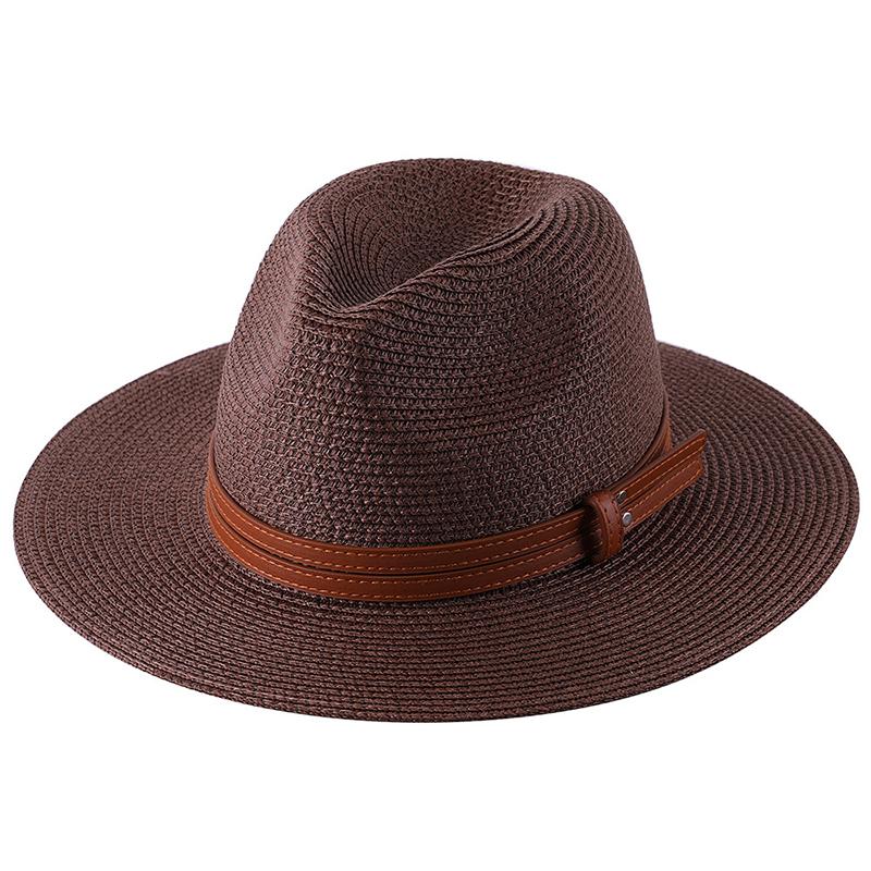 Neuer Panama Weicher Formbarer Strohhut Sommer Damen Herren Breiter Rand Strand Sonnenhut UV-Schutz Fedora Hut Chapeu Feminino 2024 Neu
