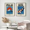 Blossom Japanese Exhibition Posters Bonsai Mount Fuji Temple Prints Japan Travel Canvas Painting Wall Pictures Home Room Decor