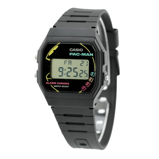 

Casio Classic Модель-коллаборация Кварцевые часы Pac-Man Мужские Женские F-91WPC-1A чёрный