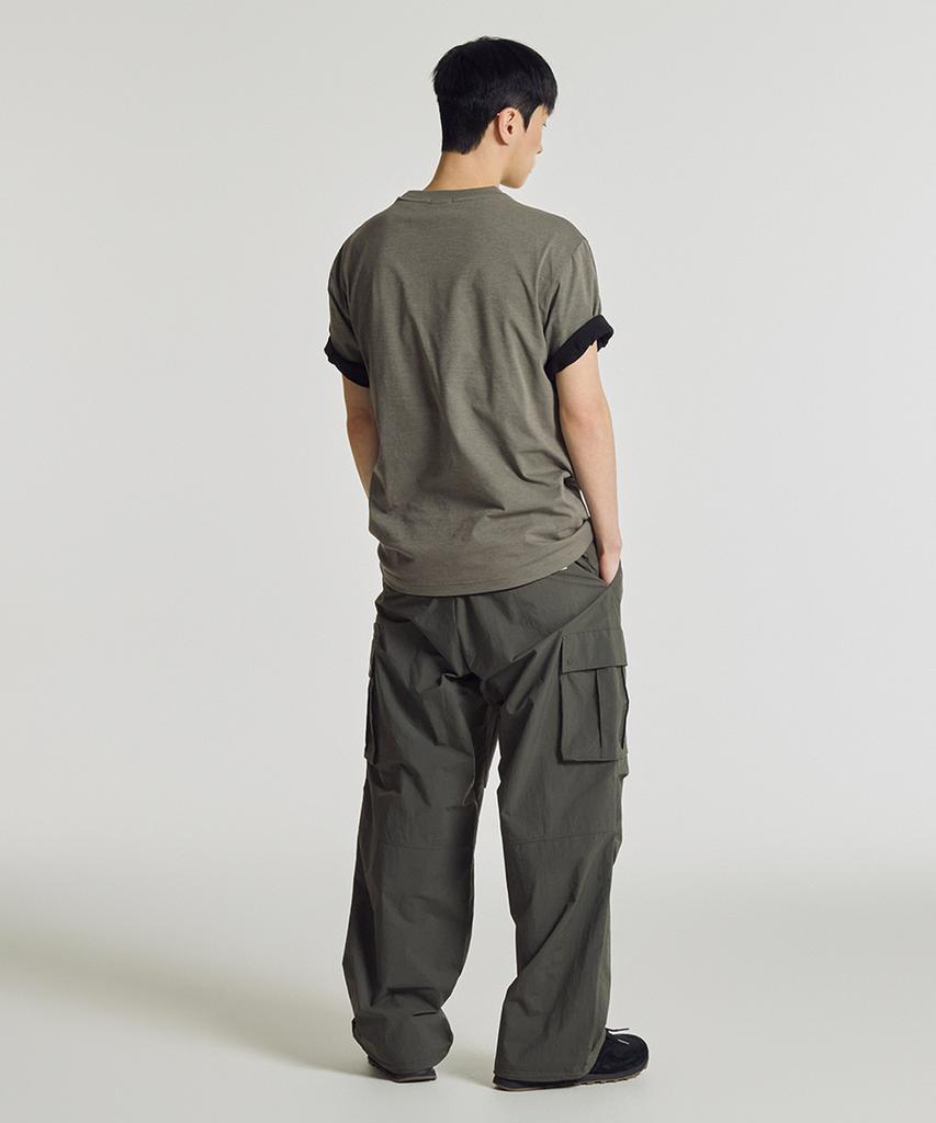 Nyuballanseu Nbneg31633 / Uni Frozen Essential Small Logo Short Sleeve T-Shirt (Khaki)