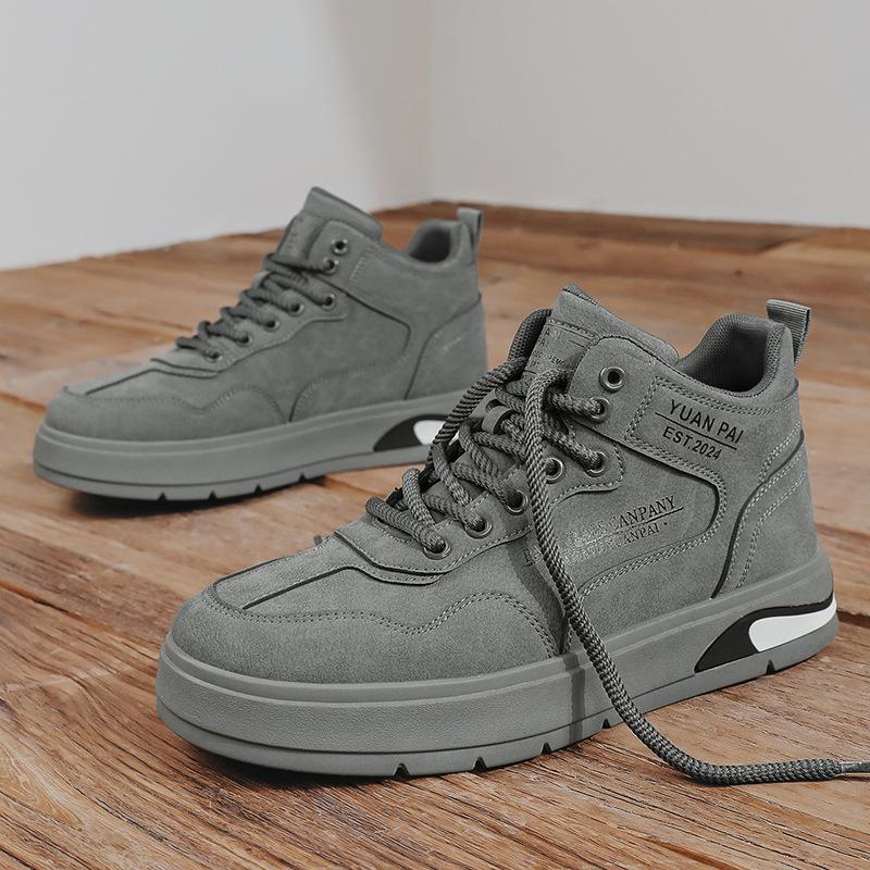 Martin Stiefel High-Top Britischer Stil In Mid-Top Schuhen Leder Oberfläche Wasserdicht Lokomotive Freizeit Schuhe