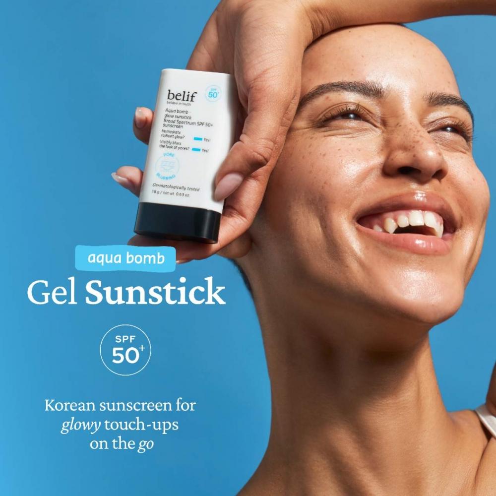 Belif Aqua Bomb Korean Glow Sunstick Spf 50+ 18 G