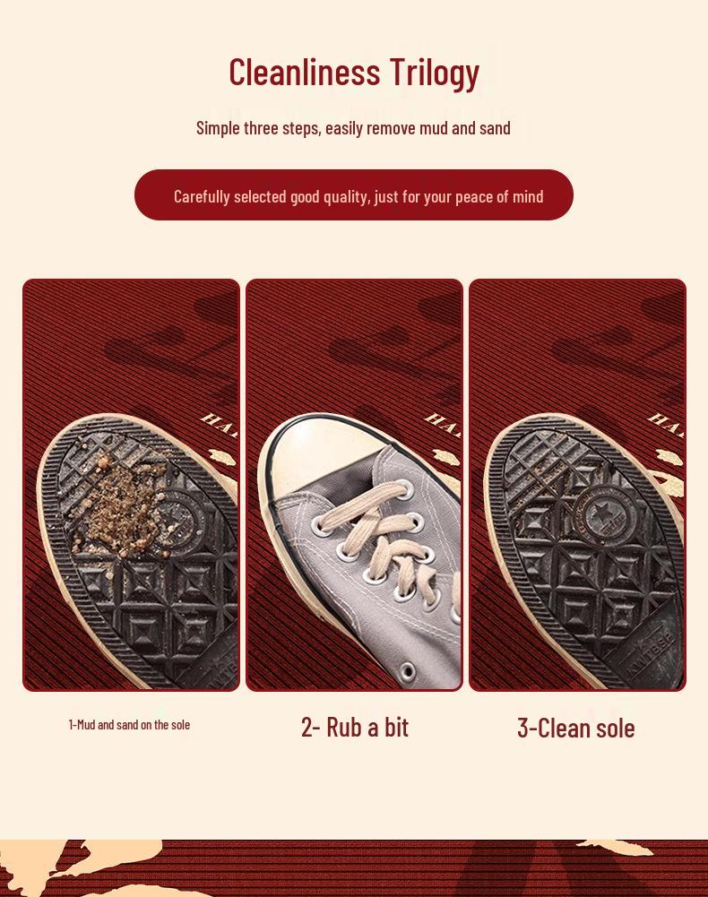 Chinese Red Festive Non-Slip Entrance Door Mat