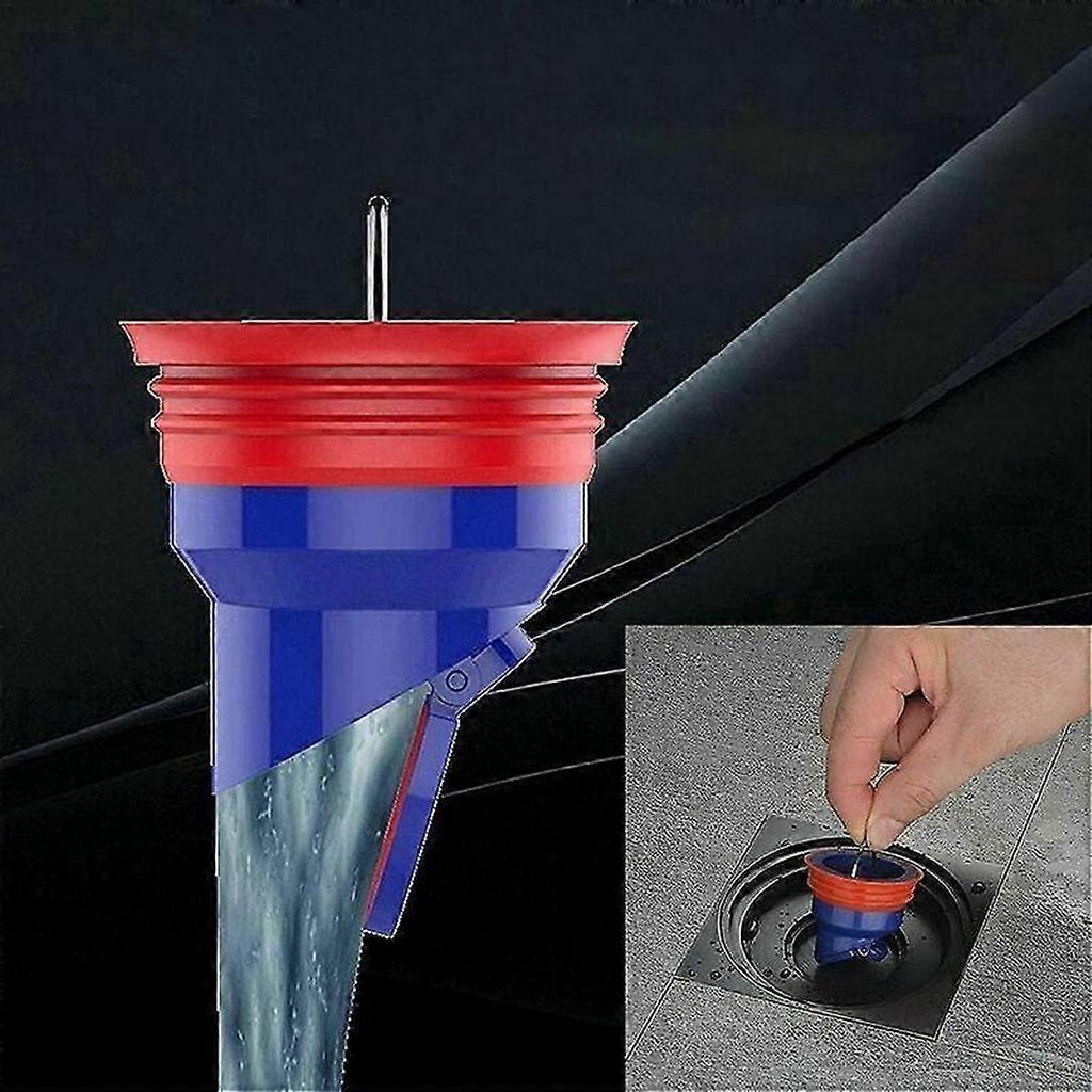 Duschbodeneinlauf, Rückstauklappe, Geruchsdicht, Schnellabflussventil, 3,5 x 5,3 cm
