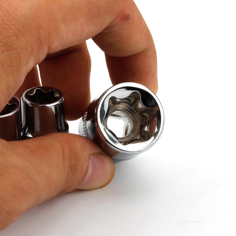 8pcs 3/8" torx star socket set e type E8 E10 E11 E12 E14 E16 E18 E20 hand repair tools