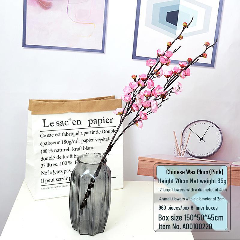 70cm Plum Blossom Branch - Medium Wax, Chinese Style Wedding & Home Decor