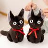 New Witch Little Black Cat Kawaii Stuffed Plush Toy Handmade Doll Cartoon Anime Black Witch Cat JiJi Plushies Toys Kid Gift