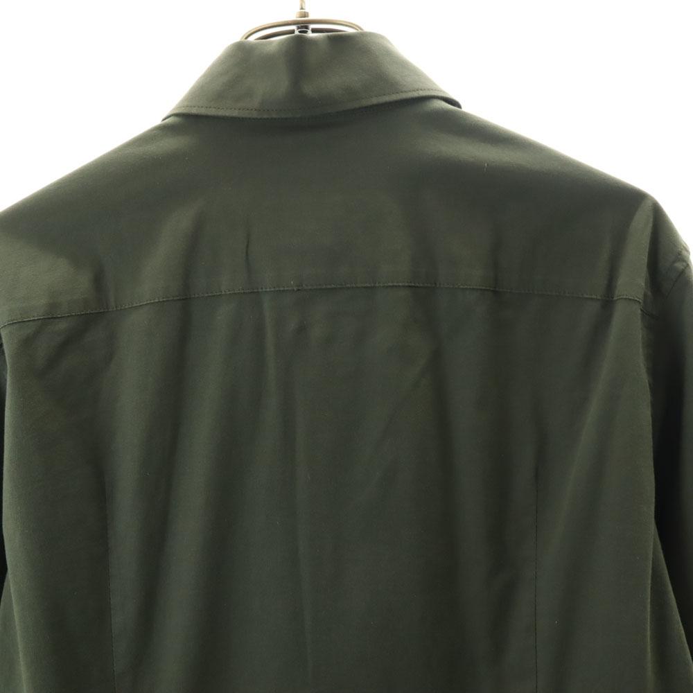 MIUMIU Made In Italy Long Sleeve Button Down Shirt 38/15 Khaki Men's Used