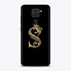 Shell For Xiaomi Redmi Note 11 10 9 8 7 Pro Max 9T 8T 9S Case for Redmi 10 9 8 9C 9A 8A 7A Luxury Golden yellow Crown Letter A-Z