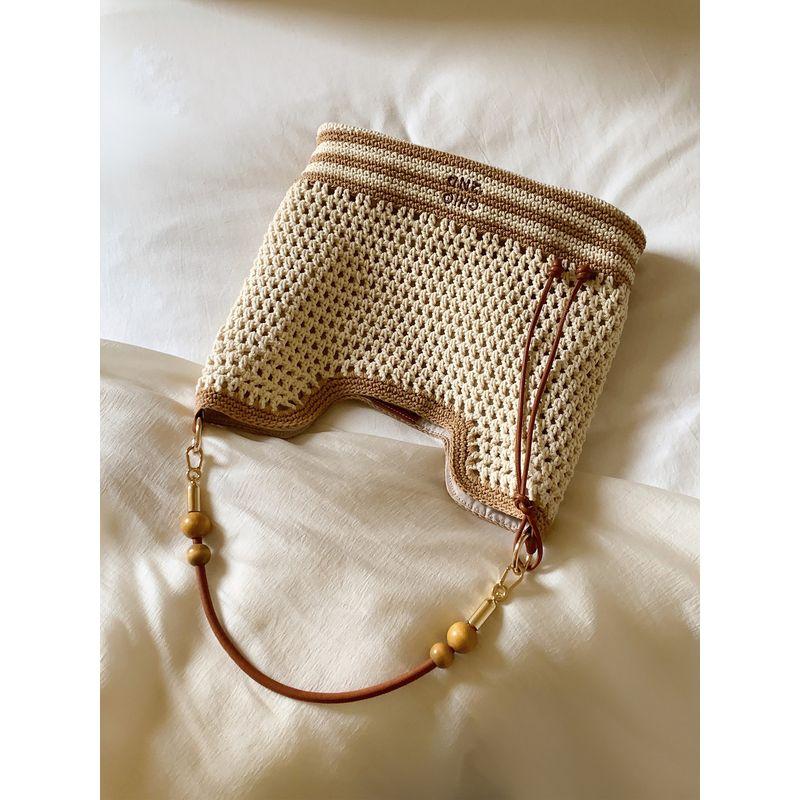 

South Style Chio2nd Sunset Walk Tote Bag Women s Large Capacity Fall and Winter Woven Bag Work Clothing Shoulder Messenger Bag Picture color presale