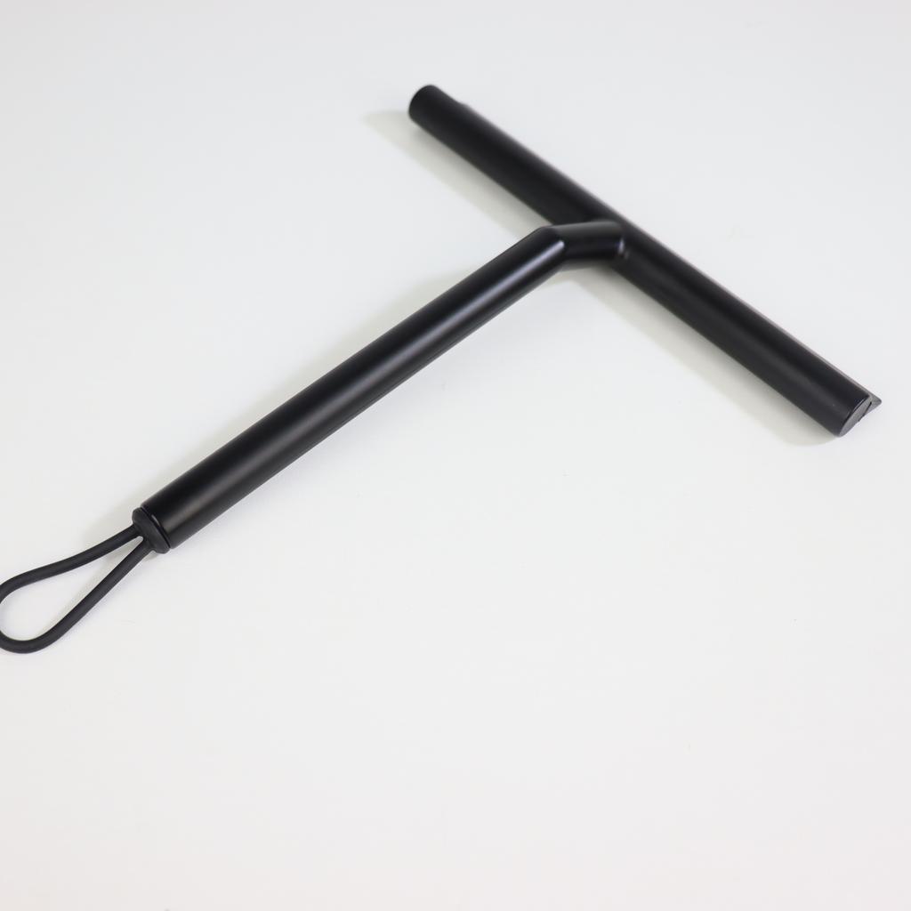 Sprchová stěrka čistič na skleněné dveře sprchová stěna škrabka se silikonovým držákem stěrka na zrcadlo do koupelny škrabka na čištění skla