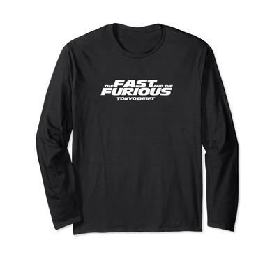 The Fast and the Furious TOKYO DRIFT (The Fast and the Furious) White Logo Long Sleeve T-Shirt