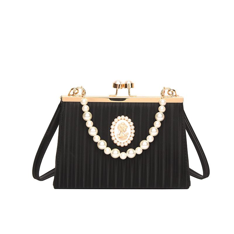 luxury designer lady crossbody bags Wedding evening bag with pearls elegant bags for women banquet fashion handbags for women