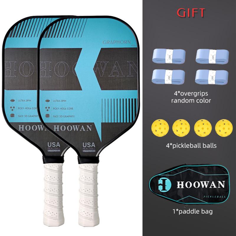 HOOWAN GRAPHORN Pickleball Paddle Carbon CFS Polymer Honeycomb Core 13MM Pickleball Racket with Cover