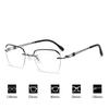 New Business Frameless Reading Glasses for Men Ultra Light Retro High-definition Glasses Anti Blue Light Presbyopia Glasses