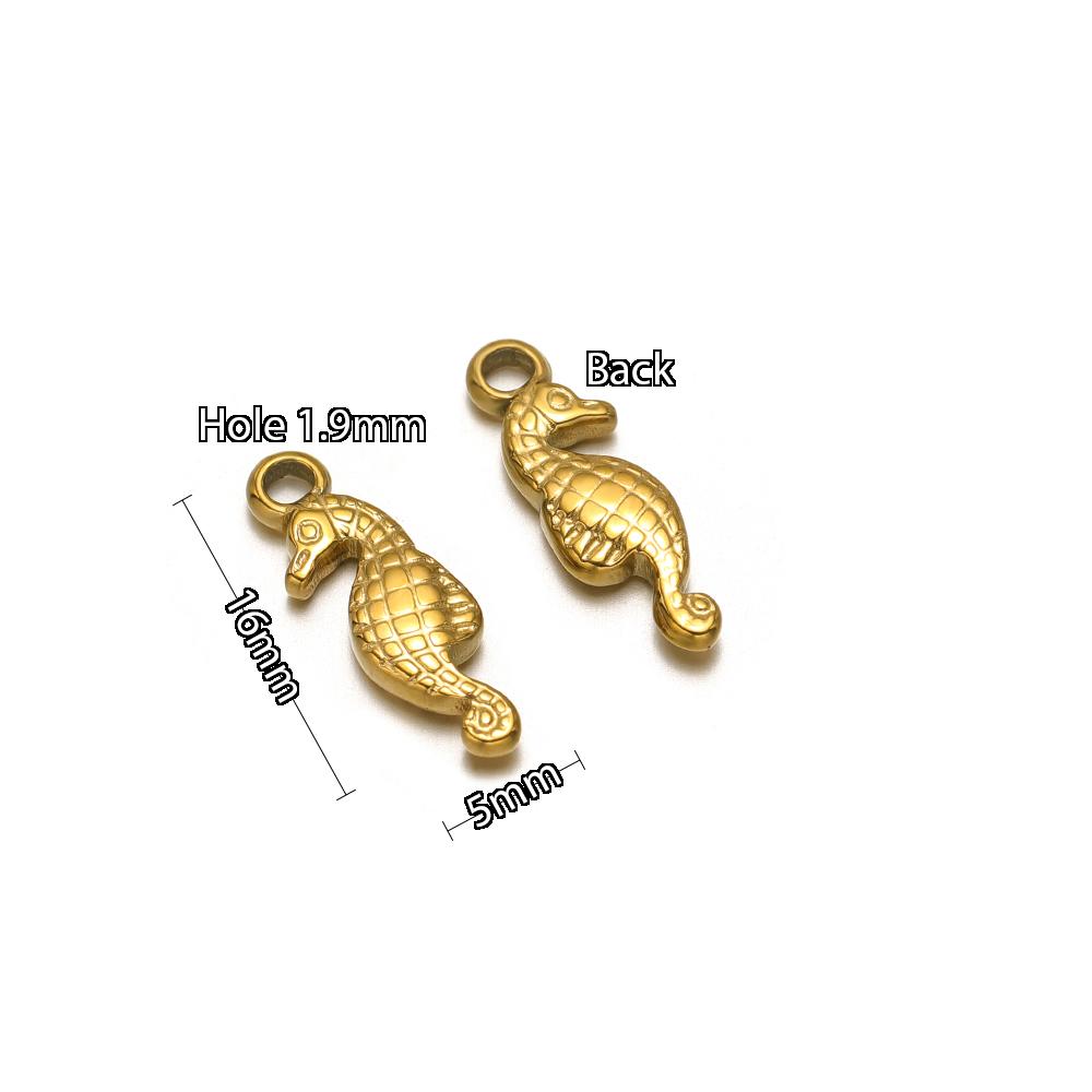 5 Stück Edelstahl Sonnenblume Delfin Haus Seepferdchen Seestern Anhänger DIY Schmuckzubehör Halsketten Armbänder Ohrringe Herstellung