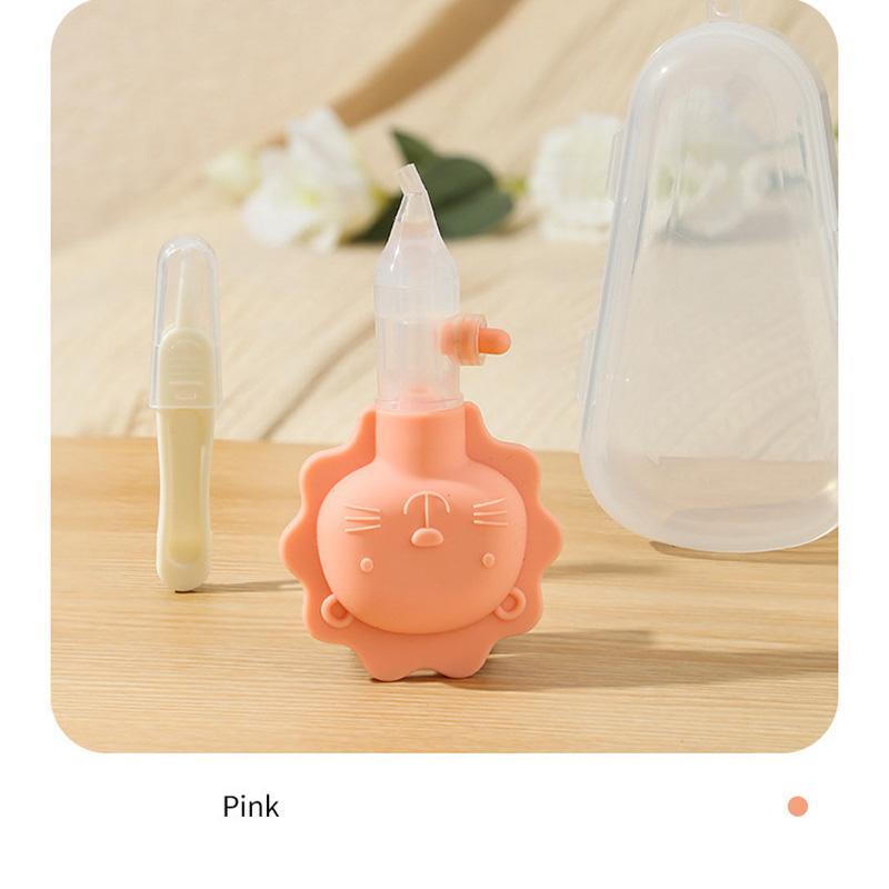 Dora Doobie Baby Nasal Aspirator Set Baby Booger Snot Cleaning Cartoon Nasal Aspirator Tweezer Set