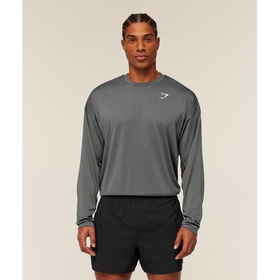 Arrival Oversized Long Sleeve T shirT silhoueTTe Grey A3b4v Gbp4